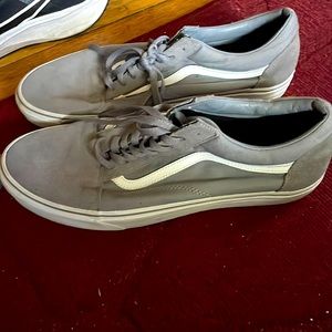 Grey old skool vans